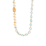 luxe Essence ロングネックレス アクアマリン＆インペリアルトパーズ