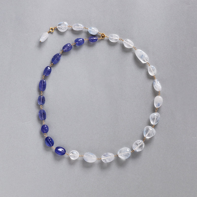 luxe Essence ネックレス デュモルチェライトインクォーツ&タンザナイト