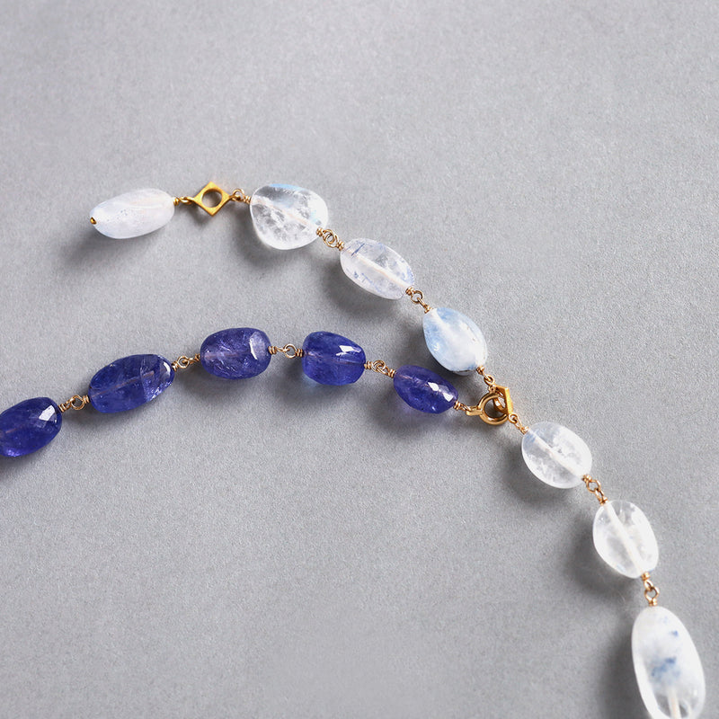 luxe Essence ネックレス デュモルチェライトインクォーツ&タンザナイト