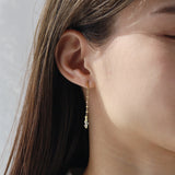 luxe Essence ロングピアス イエローサファイア＆ホワイトサファイア