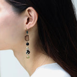 One of a kind ロングピアス トルマリン＆ウィルクス貝【完売】