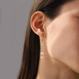 luxe Essence ピアス モルガナイト＆エメラルド