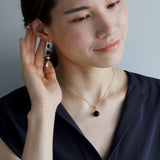 luxe Essenceピアス ロンドンブルートパーズ＆クリスタル 4stones