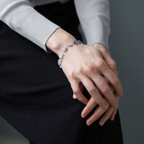 luxe Essence ブレスレット デュモルチェライトインクォーツ&タンザナイト blue