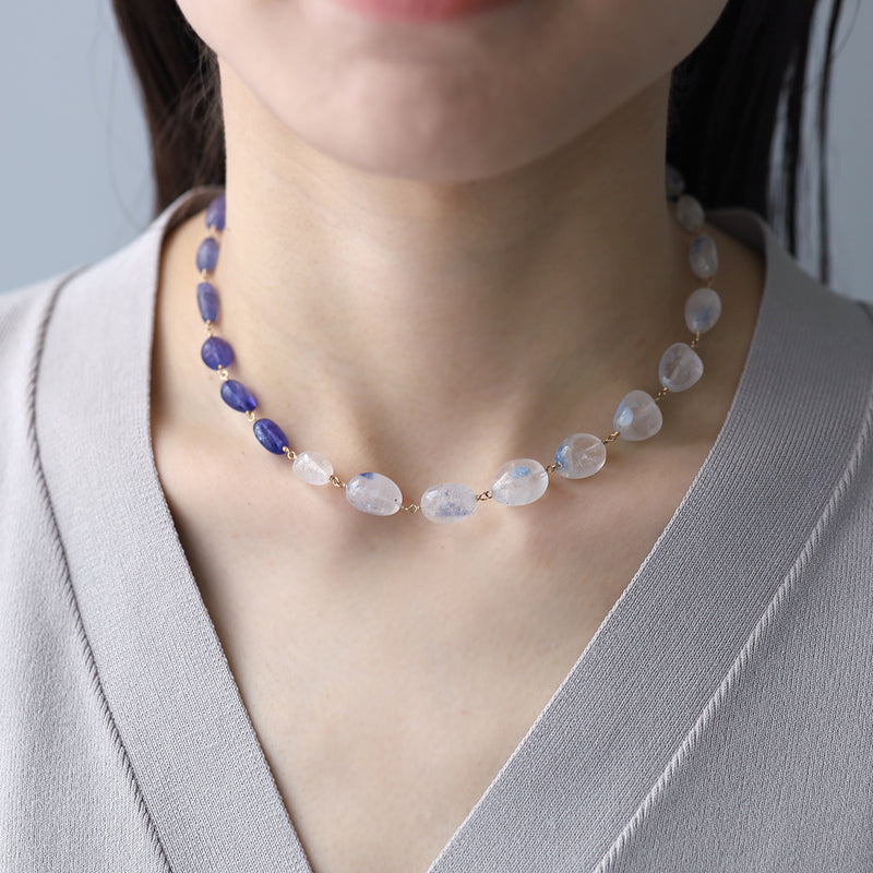 luxe Essence ネックレス デュモルチェライトインクォーツ&タンザナイト