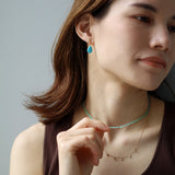 luxe Essence ショートピアス ターコイズ ドロップ