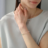 luxe Essence ブレスレット モルガナイト＆エメラルド