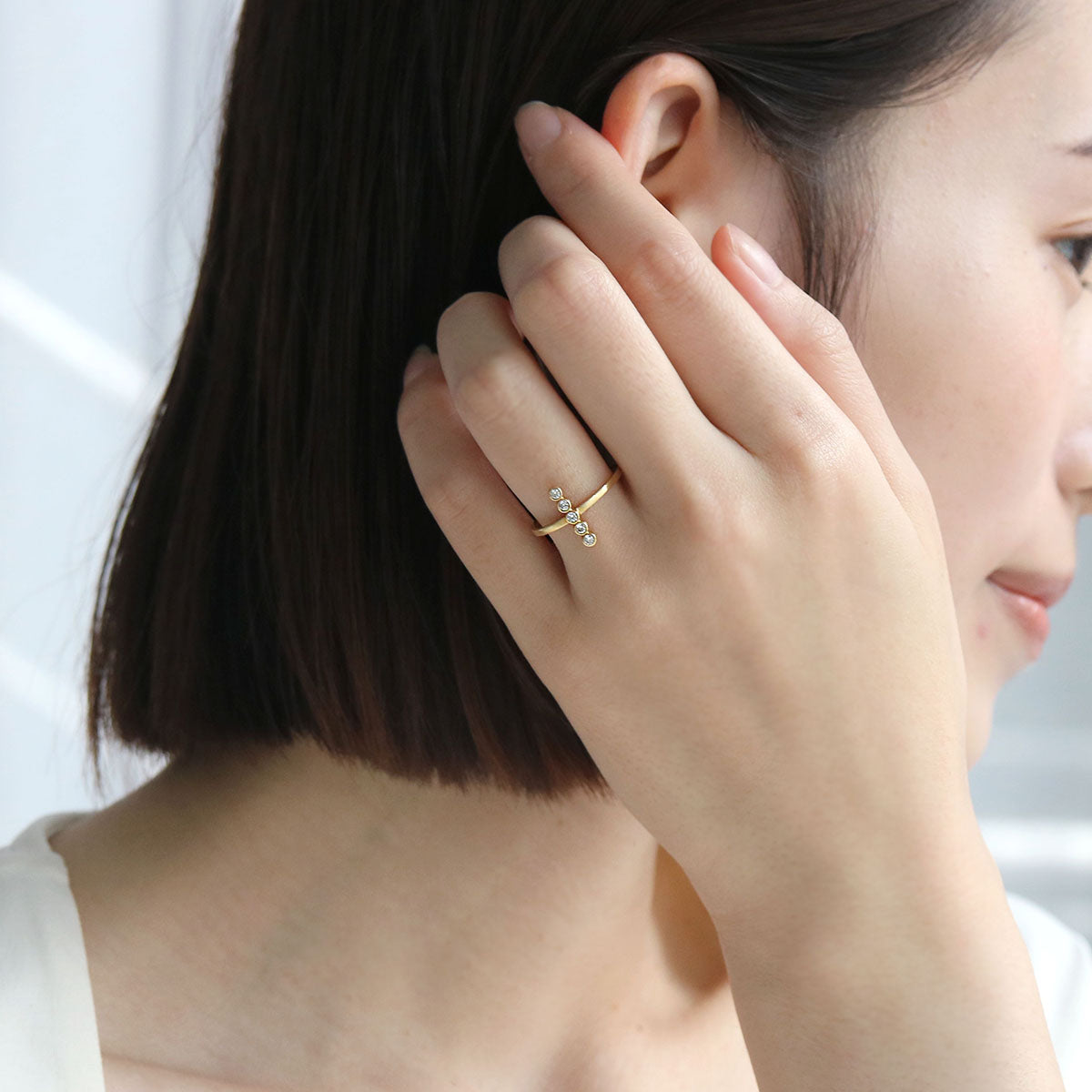 eclat リング ダイヤモンド #3 | エシカルジュエリー HASUNA(ハスナ)