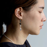 luxe Essenceピアス ロンドンブルートパーズ＆クリスタル 4stones