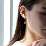 luxe Essence ショートピアス アメトリン＆アメシスト