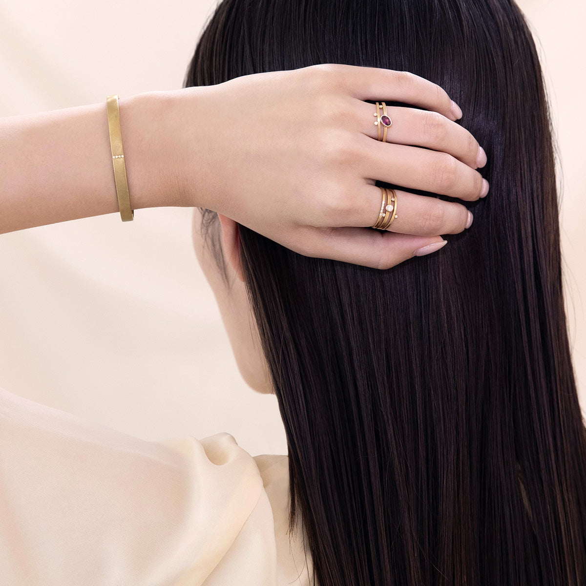 Anuenue2018様専用ページですK18 ロ―ドライトガ―ネット Nude Ring \u2013 AVARON