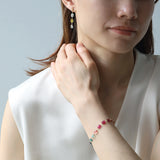 luxe Essence ピアス マルチカラートルマリン