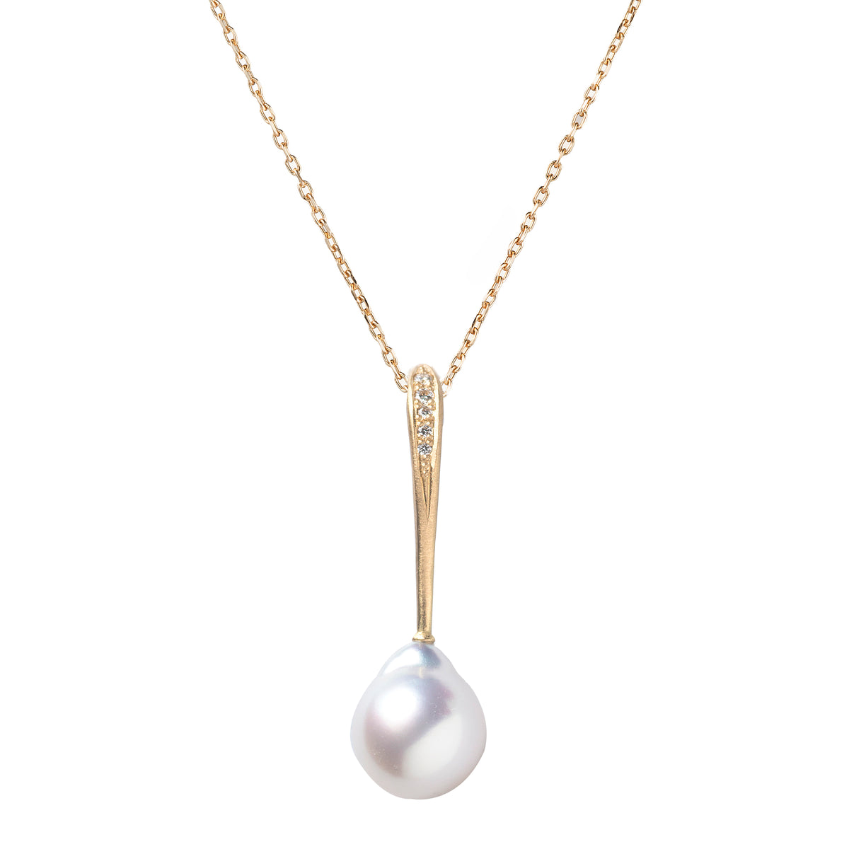 HASUNA パール ネックレス 40cm ゴールド マグネット 淡水 HASUNA パール ネックレス 40cm ゴールド マグネット 淡水 淡水