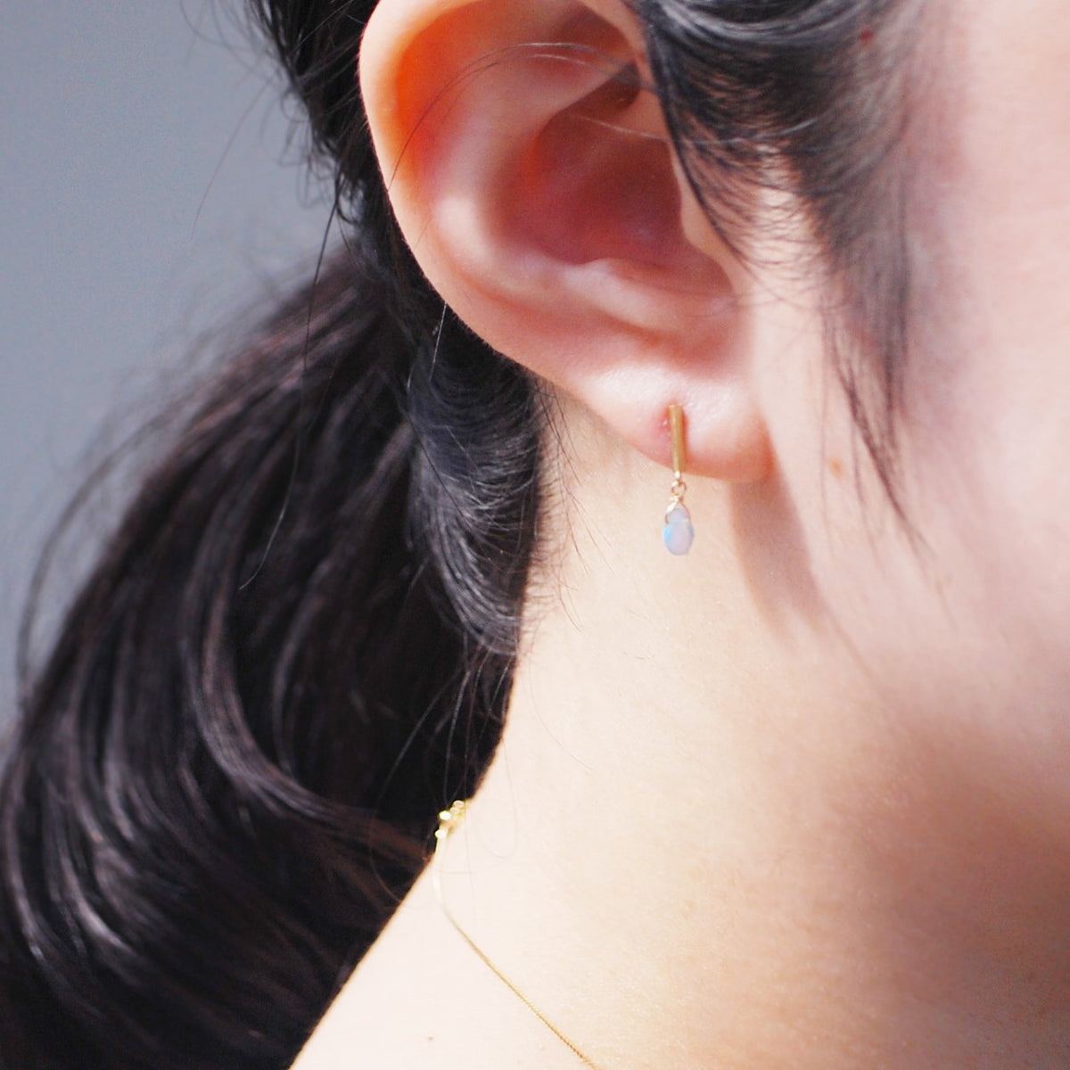 Signature ピアス エチオピア産オパール | エシカルジュエリー HASUNA Signature ピアス エチオピア産オパール | エシカルジュエリー HASUNA