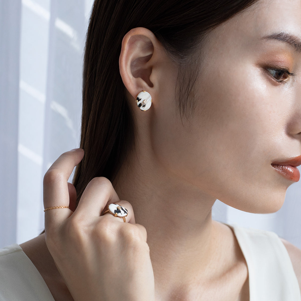 新品【希少】ハナハナジュエリーストラップ　クリスタル・合金 SPARKLE STAR NECKLACE(L)(1XN0798)Pt950 ネックレス｜スター